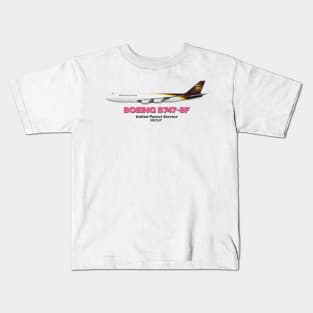 Boeing B747-8F - United Parcel Service Kids T-Shirt